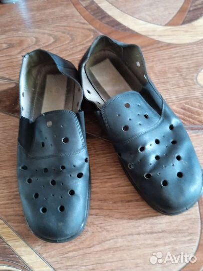 Тапочки кожа, военные