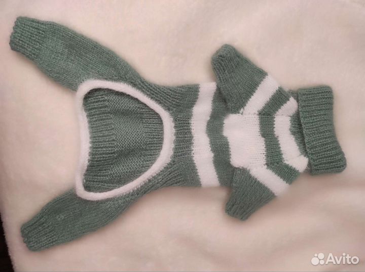 Комбинезон из пуха норки для маленькой собачки