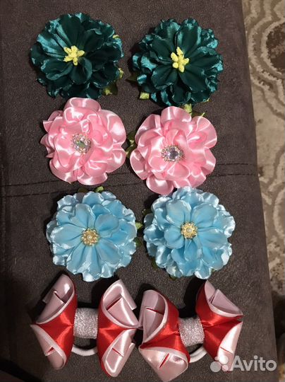 Резинки, заколки ручная работа