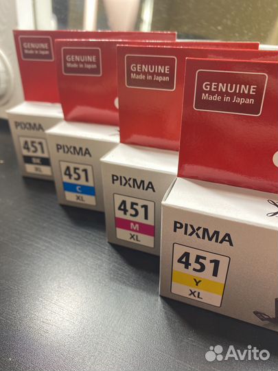 Картридж canon pixma 451 цветные и черные