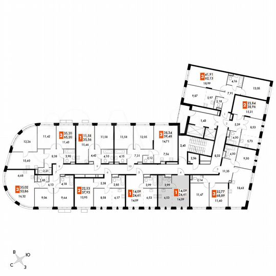 Квартира-студия, 24,6 м², 12/15 эт.