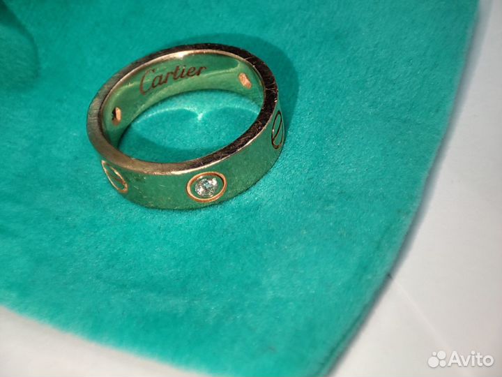 Кольцо с бриллиантами в стиле Cartier 585 8.14гр