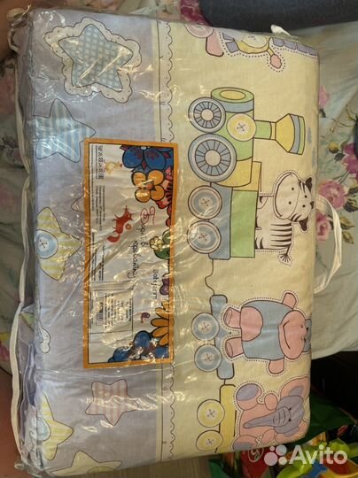 Бортики в кроватку новые