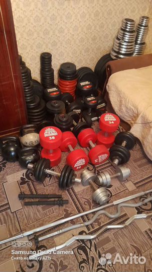 Штанга гантели