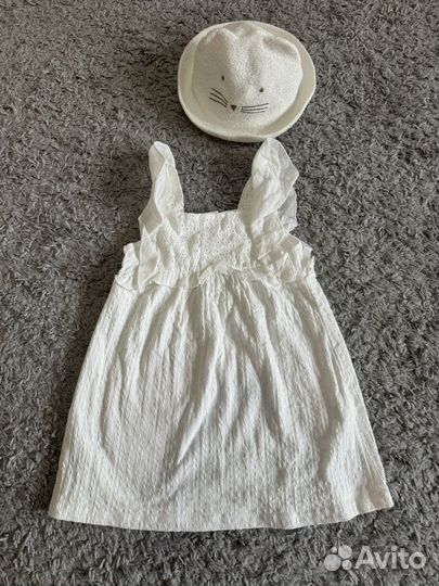 Новое платье zara 98 и шляпка zara