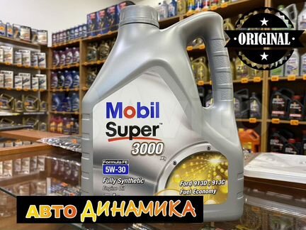 Mobil Super 3000 FE 5W30, масло моторное 4л