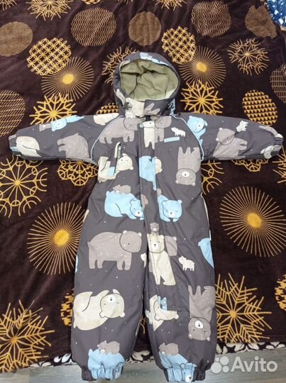 Зимний комбинезон crockid 86 92 пух перо