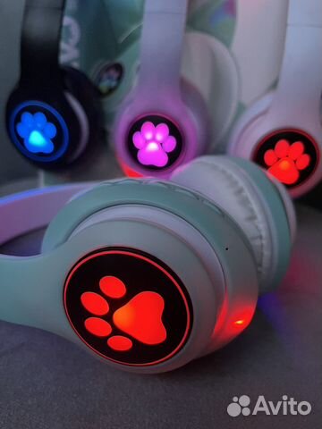 Наушники с ушками CAT LED