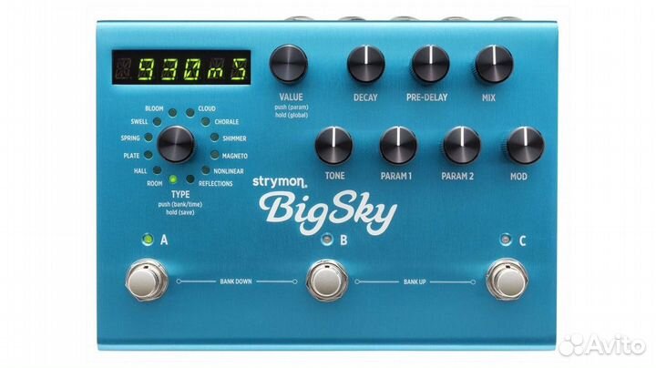 Strymon BigSky - гитарная педаль реверберации