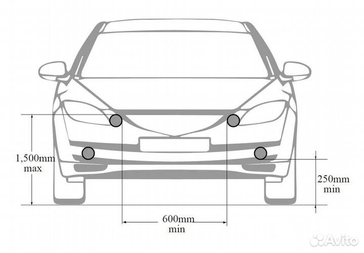 LED птф MTF Light honda CR-V V, CR-V III Рест