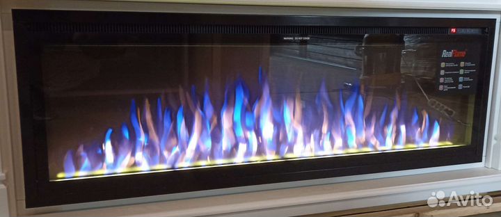 Камин линейный электрический красивый