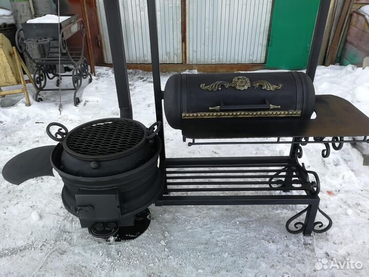 Кованые мангалы с крышей