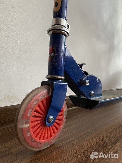 Самокат детский двухколесный с человеком пауком