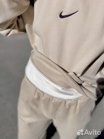 Новый теплый Костюм двойка Nike футер на плюше