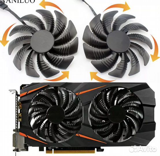 Вентиляторы для видеокарт 85мм новые