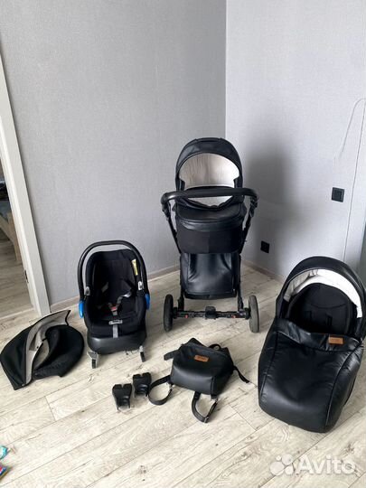 Коляска Anex Cross 3в1 + база isofix