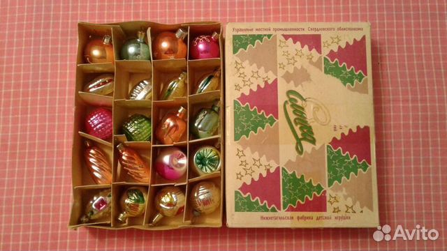 Набор елочных украшений СССР