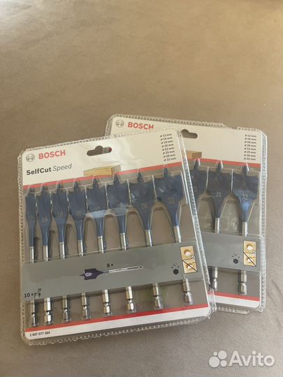 Набор из 8 перовых сверл Bosch Self Cut Speed