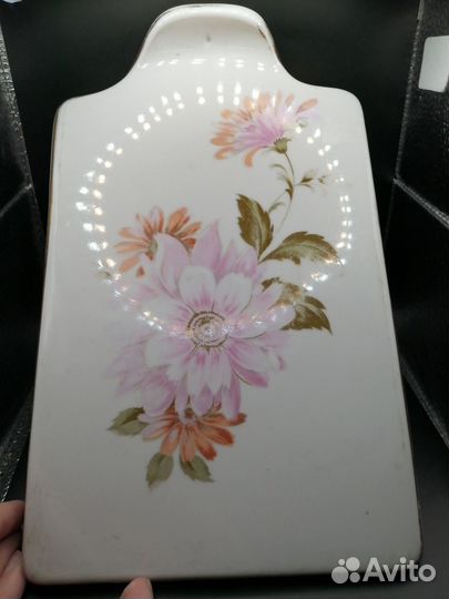 Фарфоровая сырная доска Дулево 