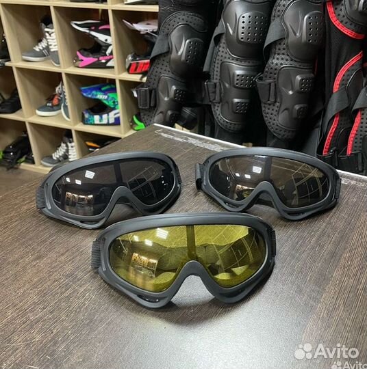 Очки для мото самоката велосипеда мягкие