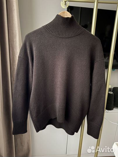 Свитер из 100% кашемира, горький шоколад