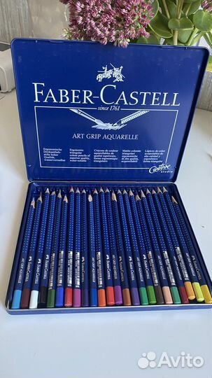 Акварельные карандаши faber castell 24