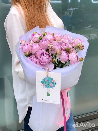 Букет из пионовидных роз