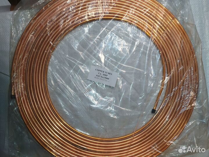 Трубка медная 6х0,76х15000 Copper tube r220 cu-dhp