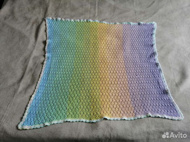 Плед детский вязаный ручная работа