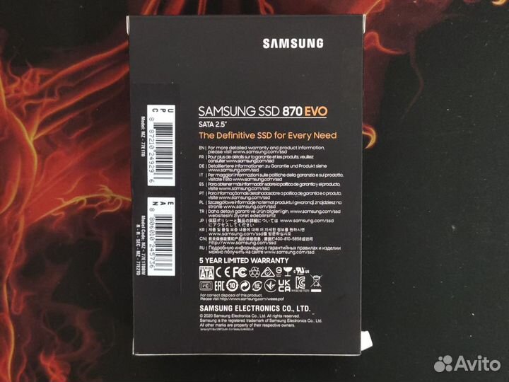 Ssd samsung 870 evo 1tb