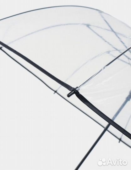 Зонт трость прозрачный