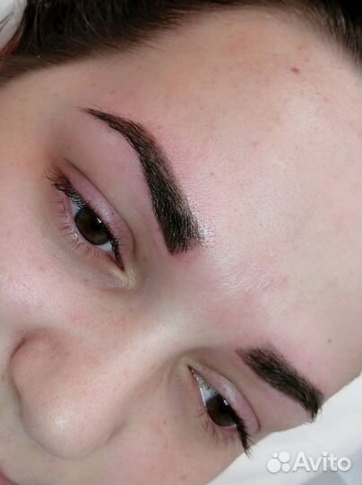Перманентный макияж брови губы