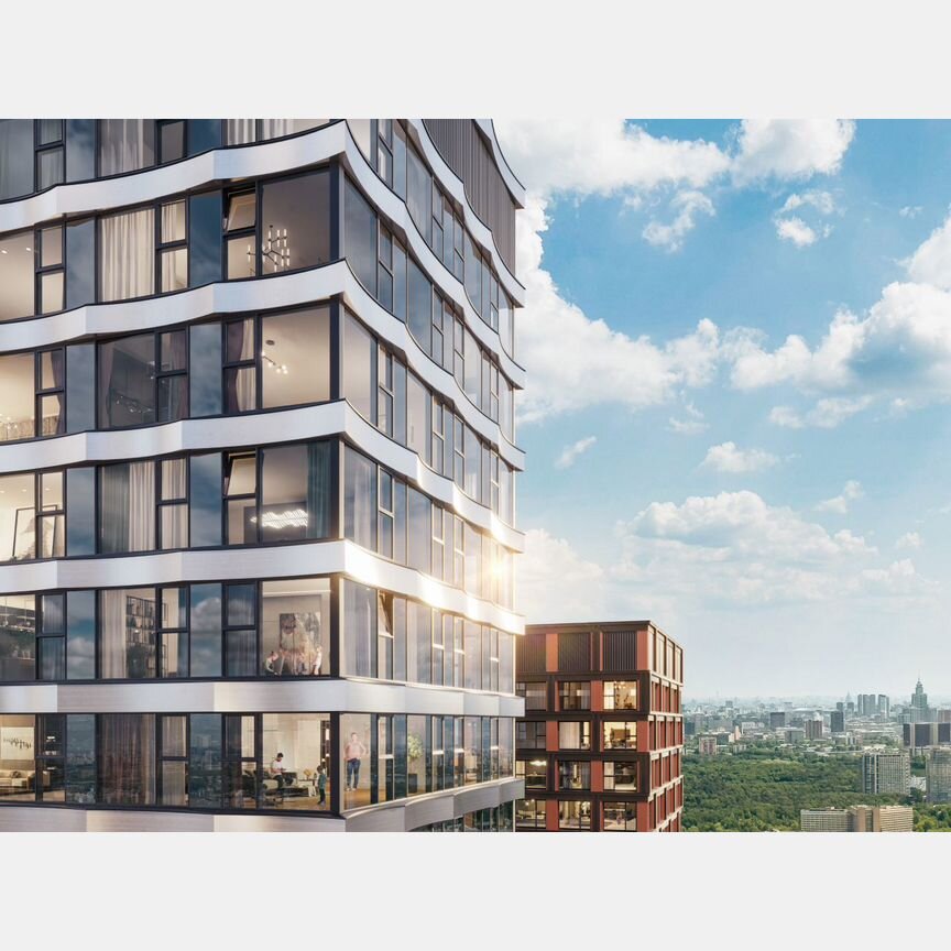 1-к. квартира, 33 м², 44/48 эт.