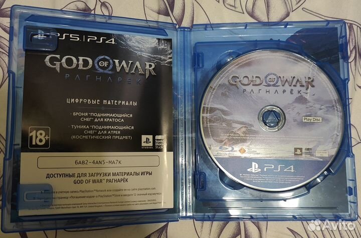 God of war ragnarok ps4/ps5 диск русская озвучка