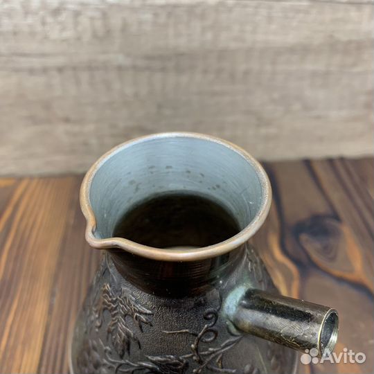 Турка Медная С Узором Для Кофе Сделано В СССР