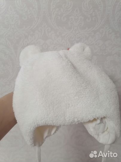 Шапка плюшевая с ушками