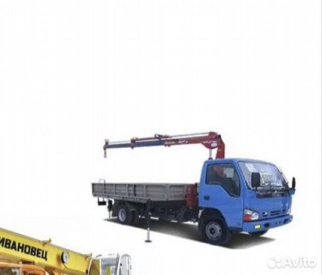 Аренда и услуги манипулятора, стрела 3 т, 9 м, борт 7 т