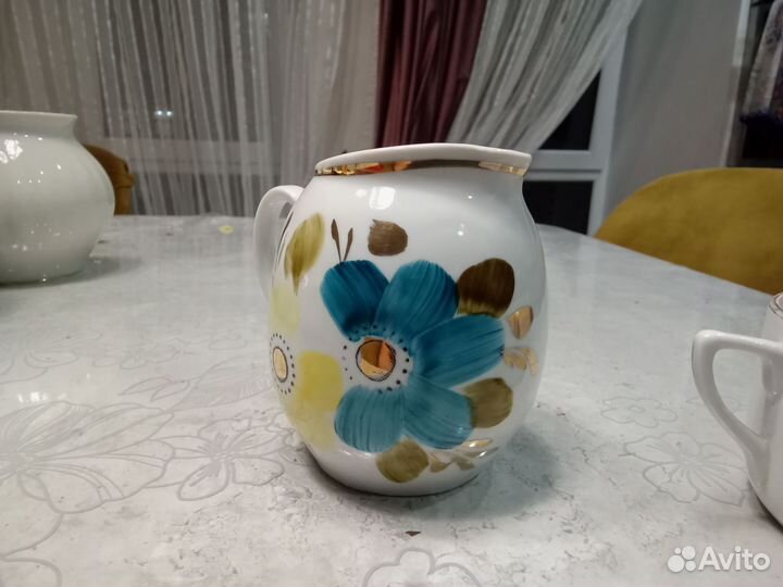 Молочник СССР и чашка