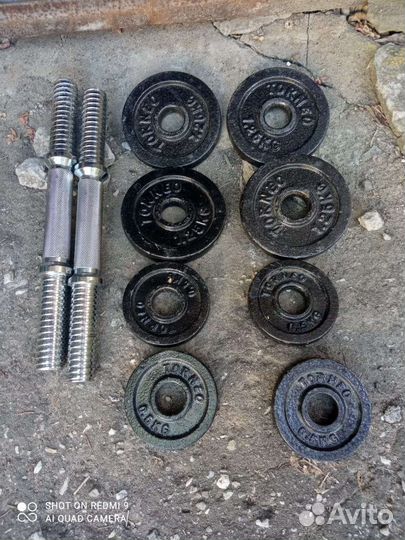 Гантеля 11кг штанга40 с доставкой