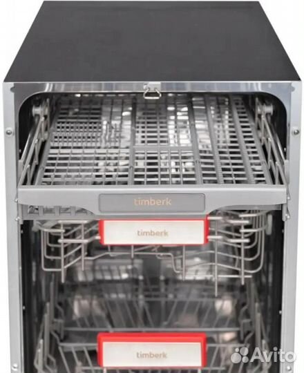 Посудомоечная машина Timberk Set&Dry T-DW45BI103, узкая, 60см, 11 комплектов, серебристая