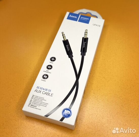 Аудиокабель hoco UPA19 чёрный