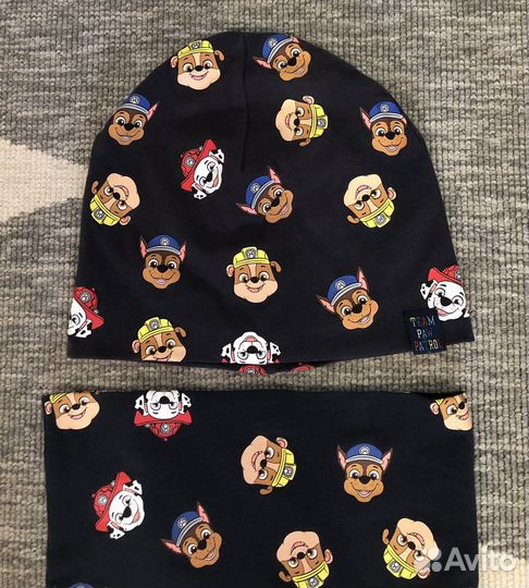 Шапка H&M и снуд р110-116