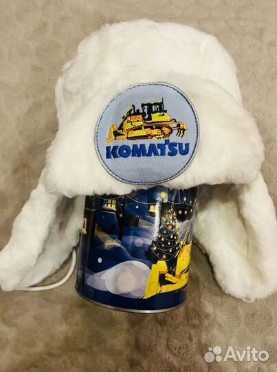 Меховая шапка комацу komatsu