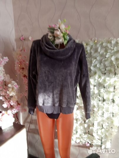 Свитер свитшот флисовый термо теплый 48-56