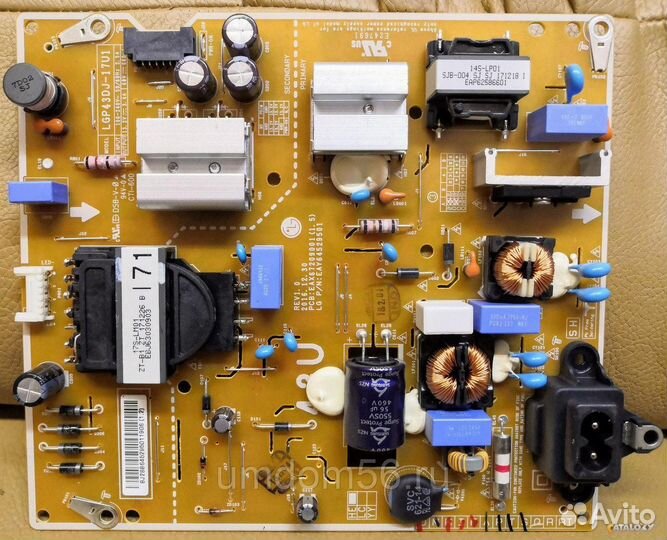 Блок питания LGP43DJ-17U1, EAX67209001 (1. 5) тв L