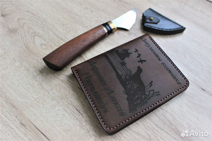 Обложка для документов охотника