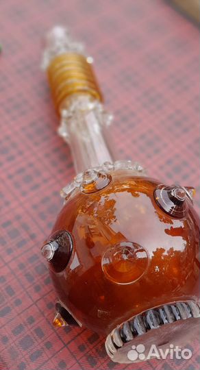 Ваза - штоф булава цветное стекло СССР