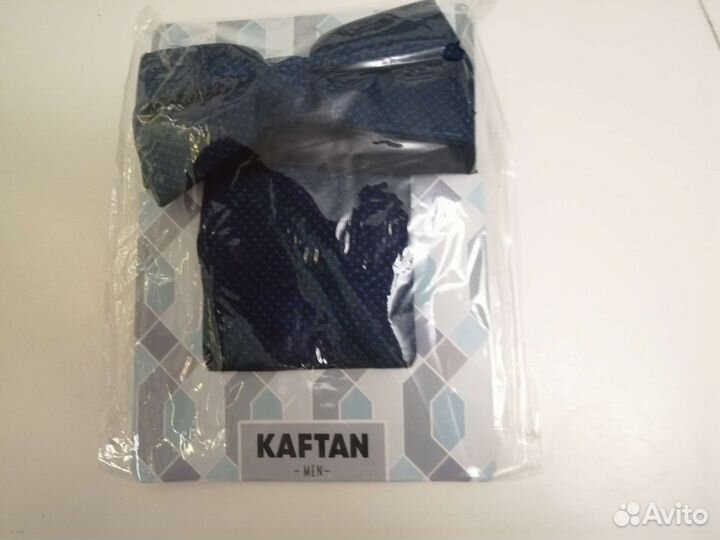 Набор мужской галстук-бабочка и платок kaftan