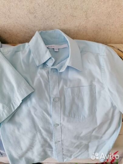 Синяя школьная форма 128 с обувью