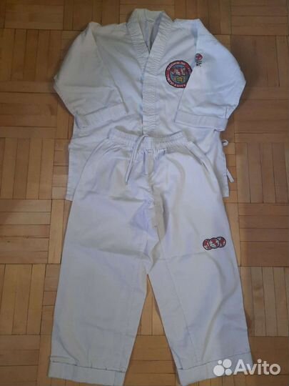 Тхэквондо защита и добок б/у 2раза рост 150 см, н